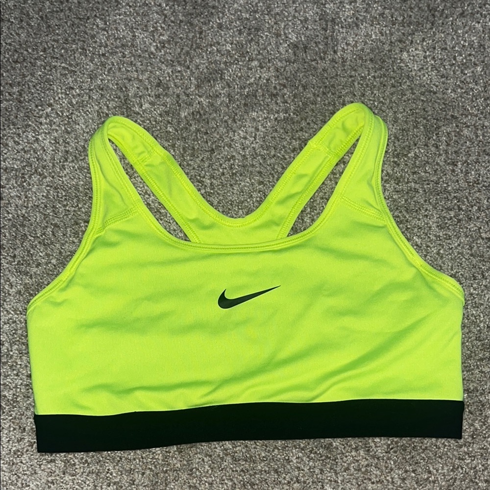 Nike Women's Neon Yellow Sports Bra